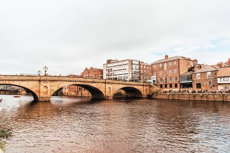 York, Yorkshire, United Kingdom - SEP 3, 2019: York City with River Ouse in York ,United Kingdom.の写真素材