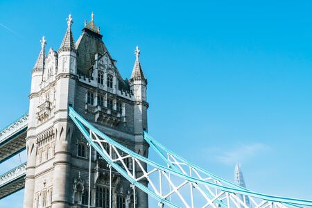 Tower Bridge in London City, UKの写真素材