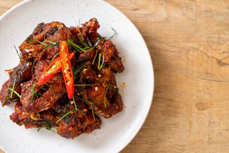 Stir Fried Catfish with Chili Paste - Asian food styleの写真素材