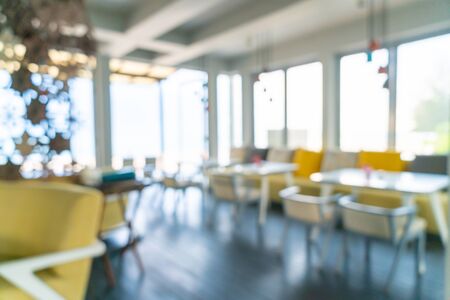 abstract blur and defocused cafe restaurant for background