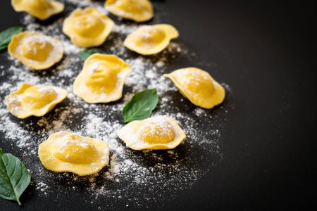 Traditional Italian ravioli pasta - Italian food styleの写真素材