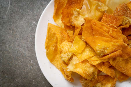 deep fried pork wonton with dipping sauce