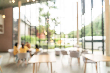 abstract blur and defocused cafe restaurant for backgroundの写真素材