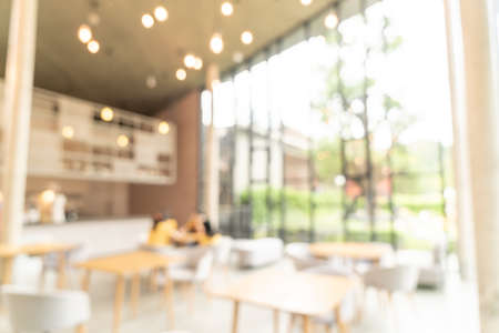 abstract blur and defocused cafe restaurant for background