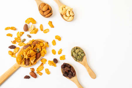 Grains cornflakes (Cashew nut, Almond, Pumpkin seeds and Sunflower seed) - healthy multigrain food