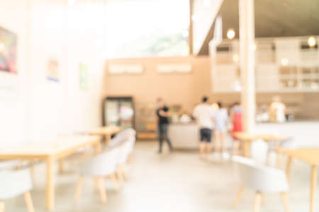 abstract blur and defocused cafe restaurant for backgroundの写真素材