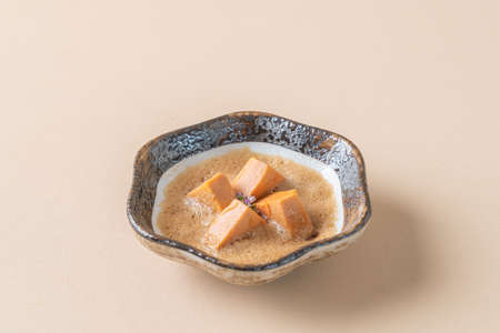 Ankimo, monkfish liver with ponzu sauce - Japanese food styleの写真素材