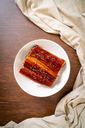 Japanese eel grilled with rice bowl or Unagi don - Japanese food style