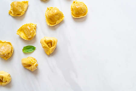 Italian traditional tortellini pasta - Italian food styleの写真素材