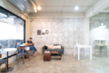 abstract blur coffee shop cafe restaurant for backgroundの写真素材