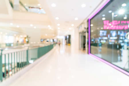 abstract blur shop and retail store in shopping mall for backgroundの写真素材