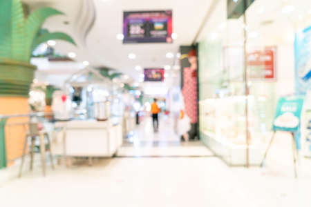 abstract blur shop and retail store in shopping mall for backgroundの写真素材