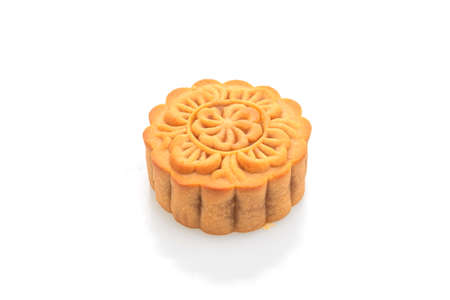 moon cake isolated on white background