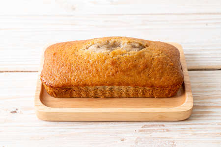 Homemade banana bread  or  banana cake sliced
