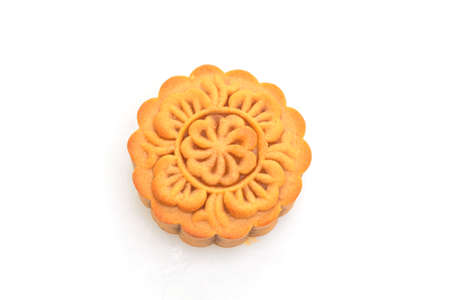 moon cake isolated on white background