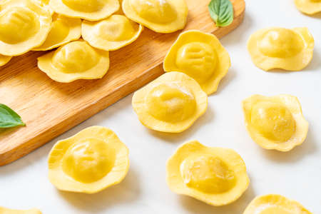 Traditional Italian ravioli pasta - Italian food styleの写真素材