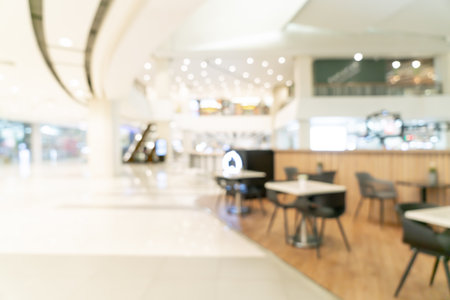 abstract blur shopping mall and retail store for backgroundの写真素材
