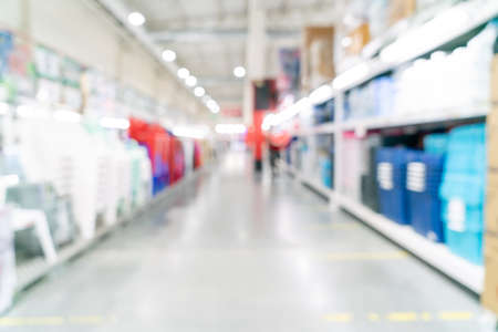 abstract blur and defocused supermarket for backgroundの写真素材