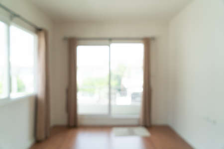 abstract blur empty room in a house for background