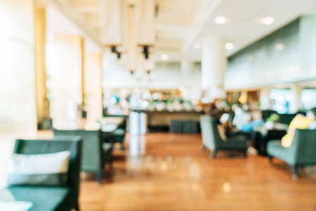abstract blur and defocused luxury hotel lobby area for background