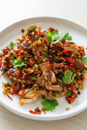 Stir-fried Mantis Shrimp or Crayfish with Chilli and Salt - Seafood style