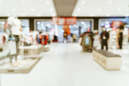 abstract blur luxury shopping mall and retail store for backgroundの写真素材