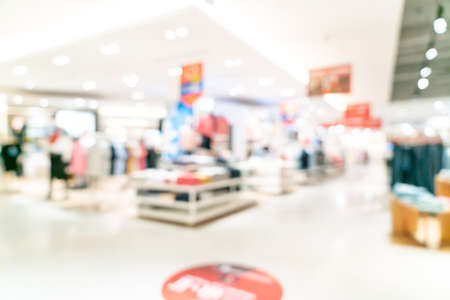 abstract blur shop and retail store in shopping mall for backgroundの写真素材