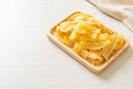 Crispy Banana Chips - fried or baked sliced banana