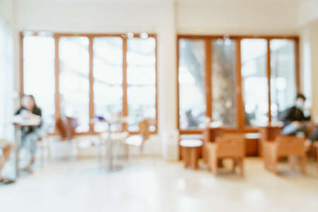 abstract blur cafe restaurant for background