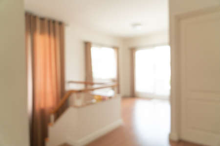 abstract blur empty room in a house for background