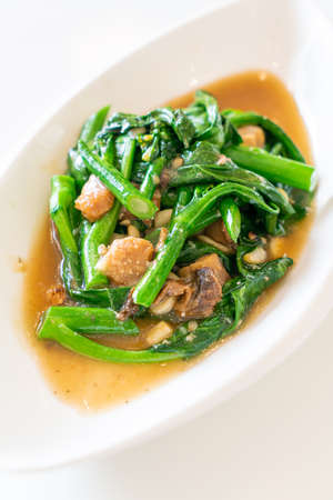 stir-fried salted fish with Chinese kale - Asian food styleの写真素材