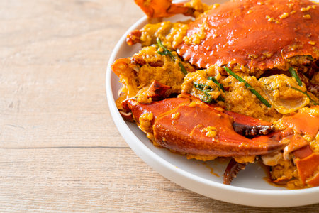 Stir Fried Crab with Curry Powder - Seafood Styleの写真素材