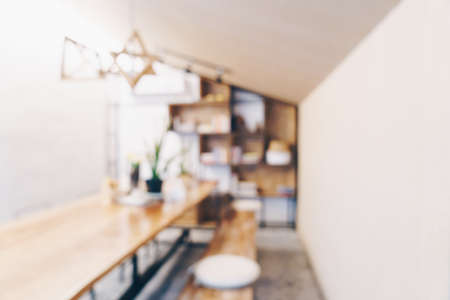 abstract blur coffee shop and cafe for backgroundの写真素材