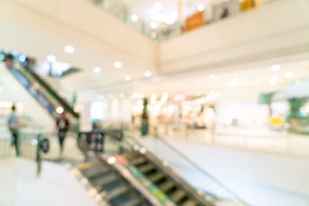 abstract blur shop and retail store in shopping mall for backgroundの写真素材