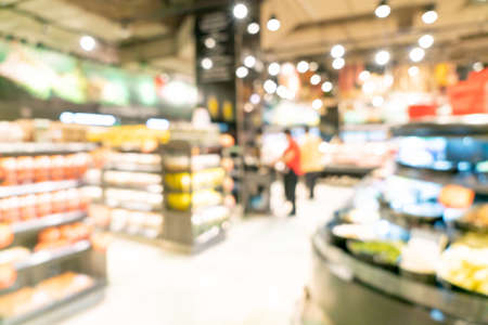 abstract blur and defocused supermarket for backgroundの写真素材
