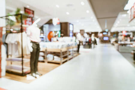 abstract blur luxury shopping mall and retail store for background