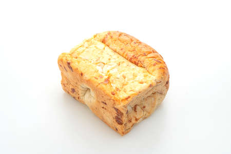 loaf of bread isolated on white background