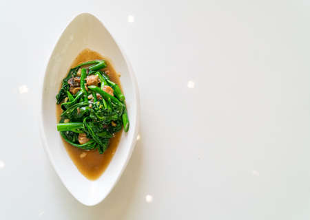 stir-fried salted fish with Chinese kale - Asian food styleの写真素材
