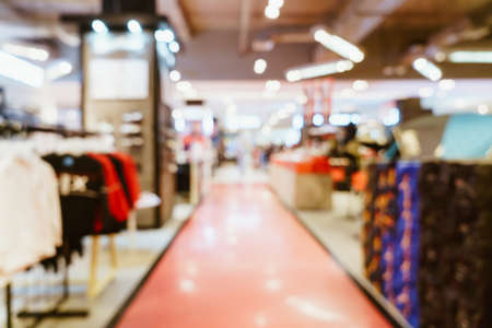 abstract blur shop and retail store in shopping mall for backgroundの写真素材
