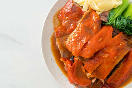 Peking duck or Roasted duck in Barbecue Red Sauce - Chinese food style