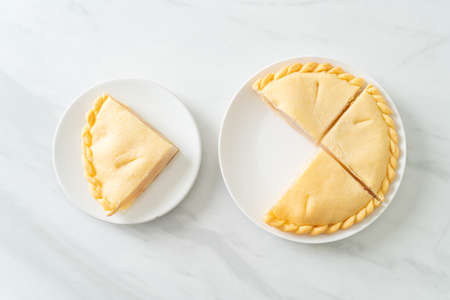 Delicious Toddy palm pies on white plateの写真素材