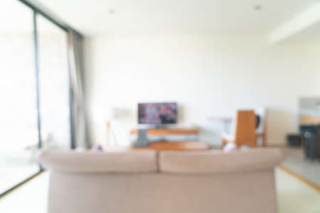 abstract blur and defocused living room for backgroundの写真素材