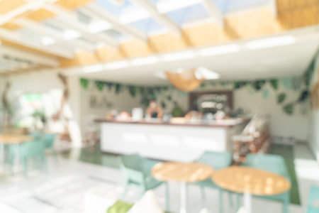 abstract blur coffee shop cafe and restaurant for background and wallpaperの写真素材