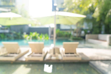 abstract blur bed pool around swimming pool for background and wallpaperの写真素材