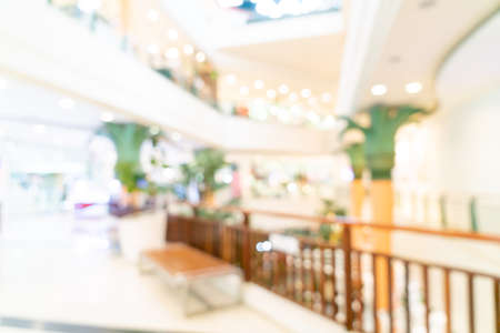 abstract blur shop and retail store in shopping mall for backgroundの写真素材