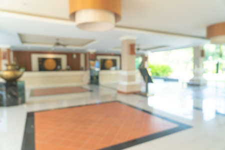 abstract blur and defocused hotel lobby area for backgroundの写真素材