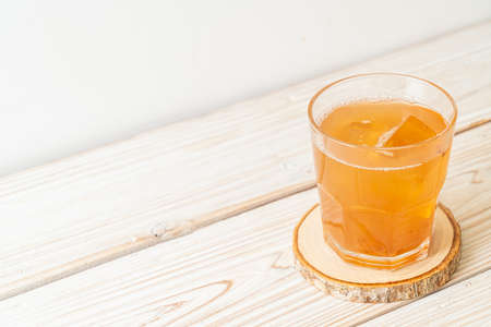 Delicious sweet drink tamarind juice and ice cube - healthy drink styleの写真素材