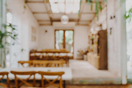 abstract blur coffee shop cafe restaurant for background - vintage effect filter