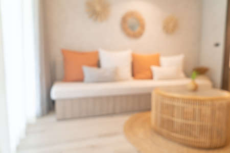 abstract blur beautiful and modern living room interior for background