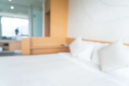abstract blur bedroom interior for background and wallpaper